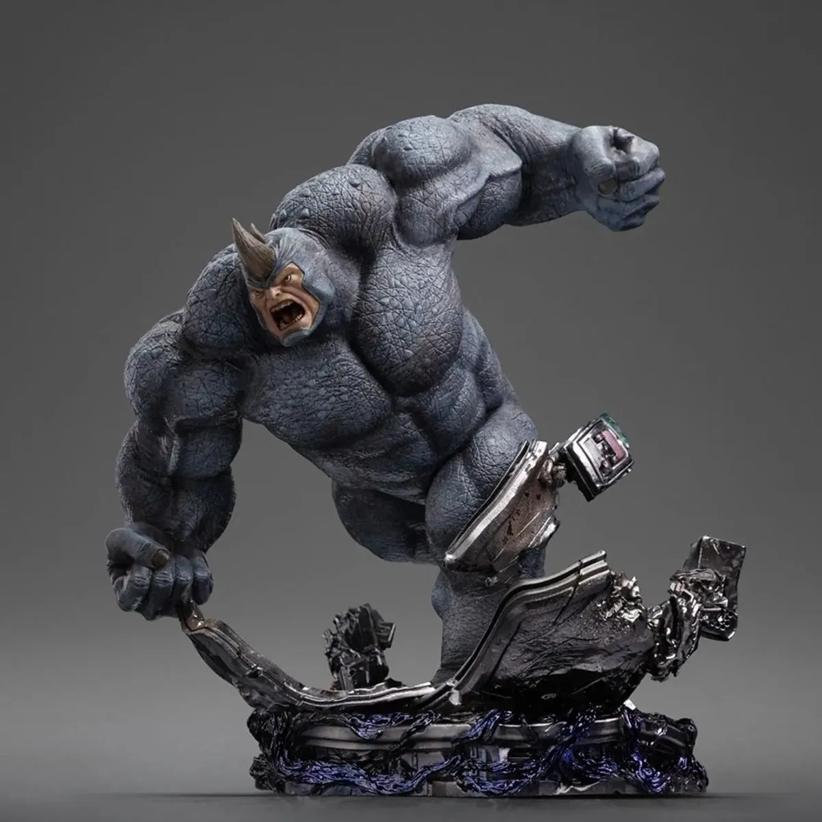 HiPlay Iron Studios Collectible Figurine: Spider-Man villain - Rhino Man, Movice Style, 1:10 Scale Miniature