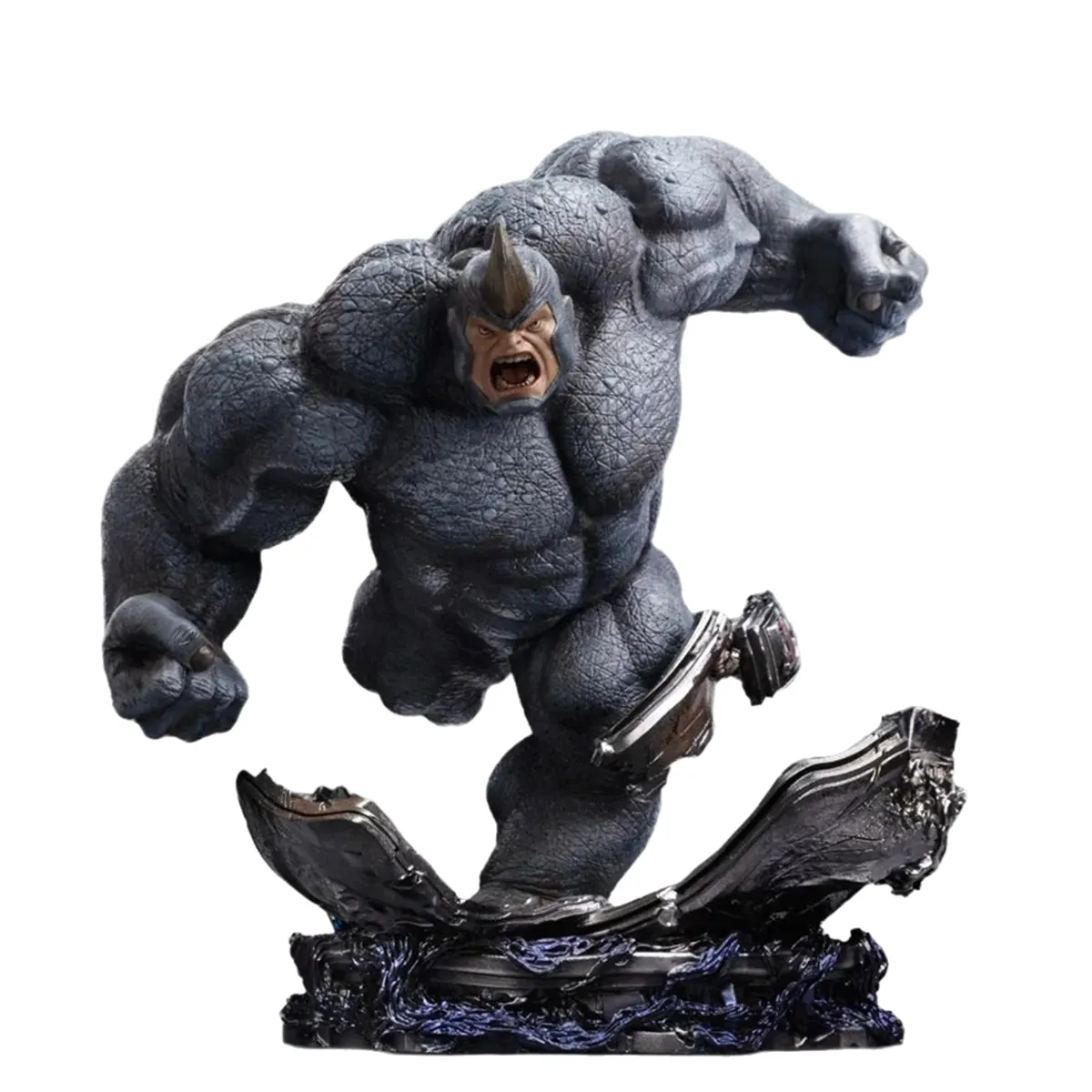 HiPlay Iron Studios Collectible Figurine: Spider-Man villain - Rhino Man, Movice Style, 1:10 Scale Miniature