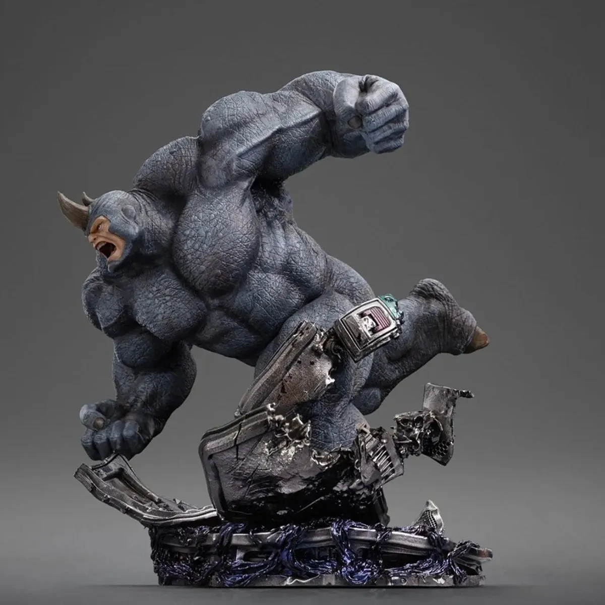 HiPlay Iron Studios Collectible Figurine: Spider-Man villain - Rhino Man, Movice Style, 1:10 Scale Miniature