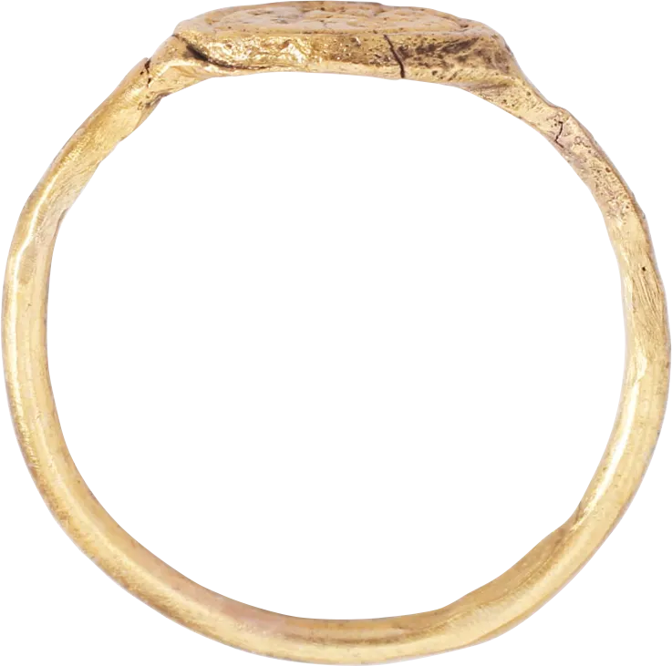 MEDIEVAL MYSTICAL RING, 5TH-8TH CENTURY AD, SIZE 9 3/4