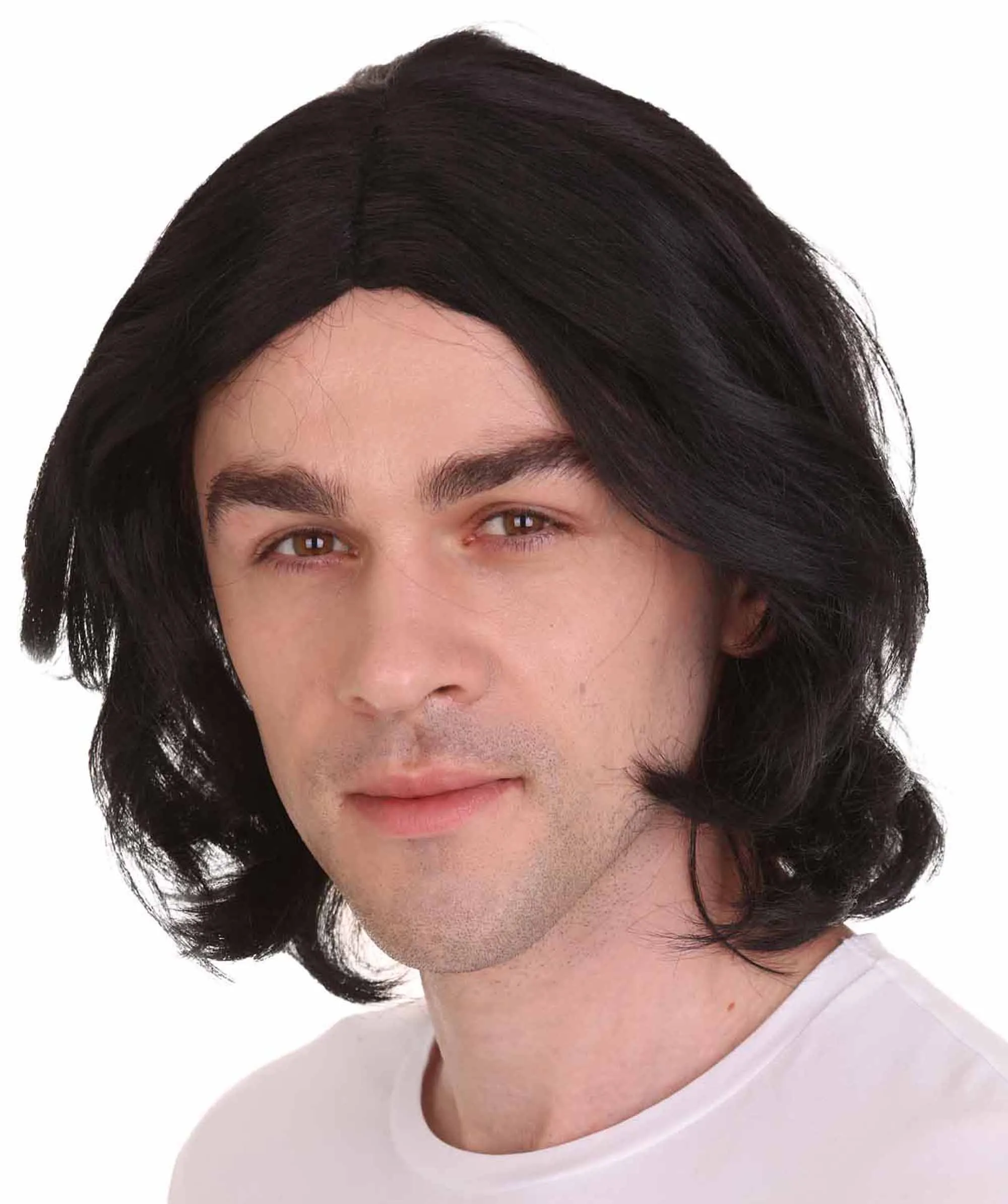 Men's Shoulder Length Straight Snape Dark Arts Wig | Black Cosplay Wig | Premium Breathable Capless Cap